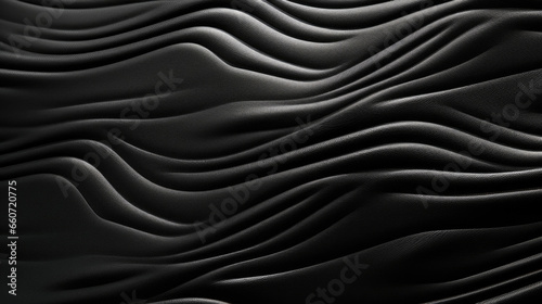 Texture of a pliable black rubber  with a malleable feel and a shiny  reflective surface.