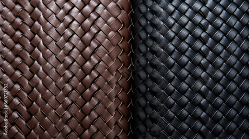 Closeup of woven faux leather This texture has a unique pattern that resembles the weave of real leather. It has a slightly textured feel and comes in a variety of colors. photo