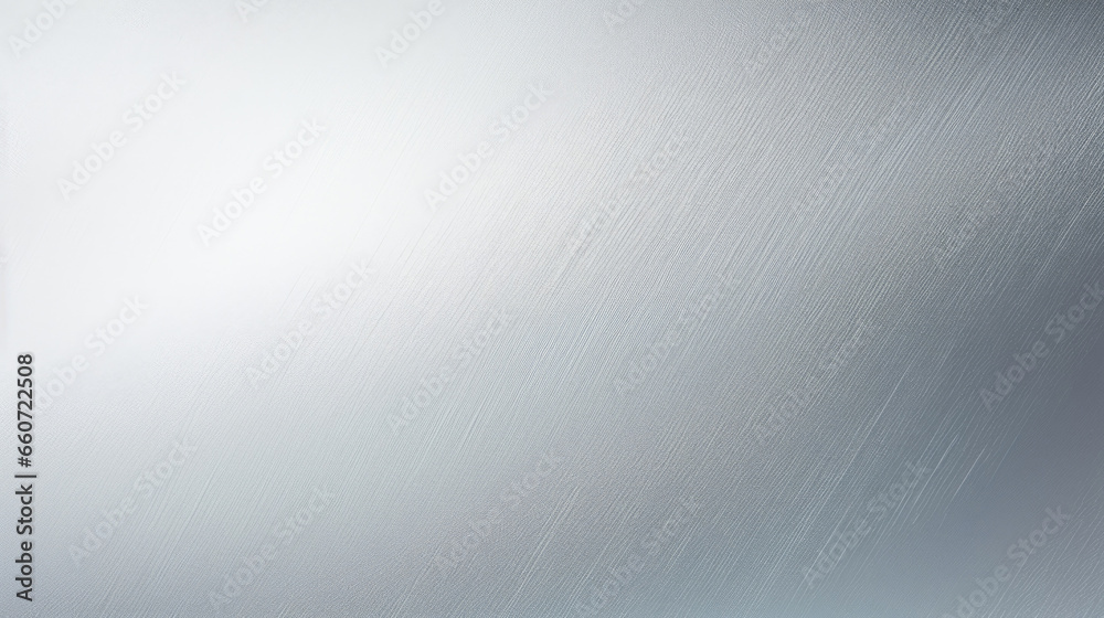 Closeup of frosted aluminum, showcasing a bright silver color with a frosted effect that diffuses light. The texture is smooth to the touch and has a reflective quality.