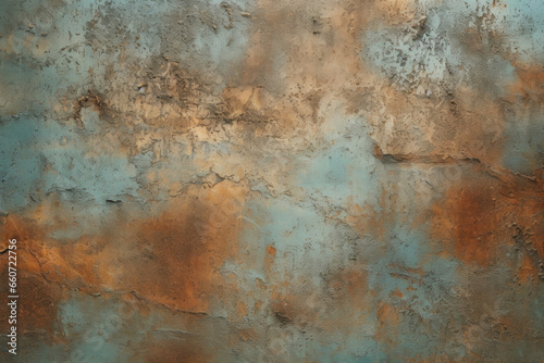 Weathered Bronze texture, with a mixture of warm copper tones and cool bluegreen patina, evoking a sense of both strength and weathering.
