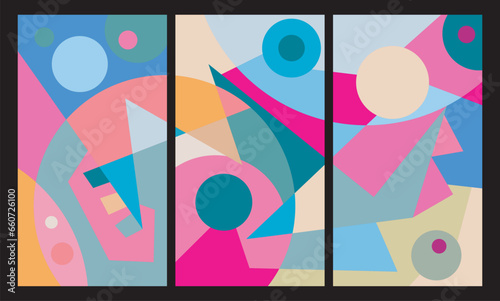 colorful abstract art for decoration