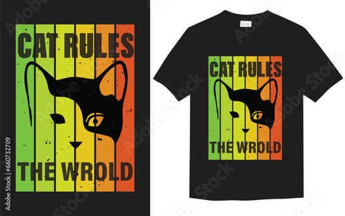 Cat t-shirt design vintage file, cat tshirt design, cat lover tshirt,