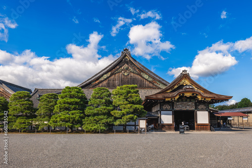 Main hall of Ninomaru Palace at Nijo Castle located in Kyoto, Japan photo