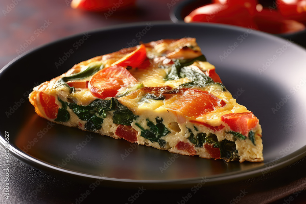 Vegetable frittata - ai generated