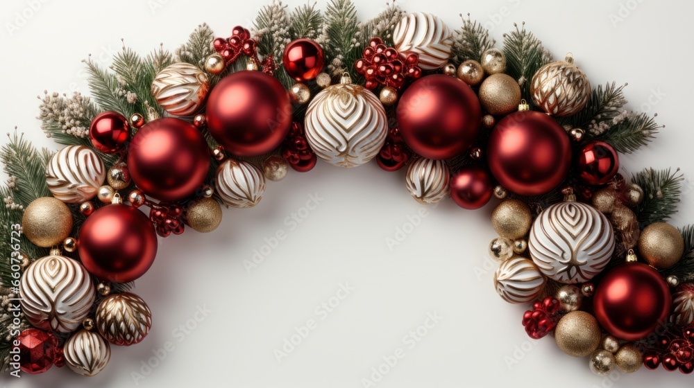 christmas decoration on white background christmas decoration on white background