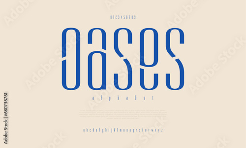 Oases premium luxury elegant alphabet letters and numbers. Elegant wedding typography classic serif font decorative vintage retro. Creative vector illustration