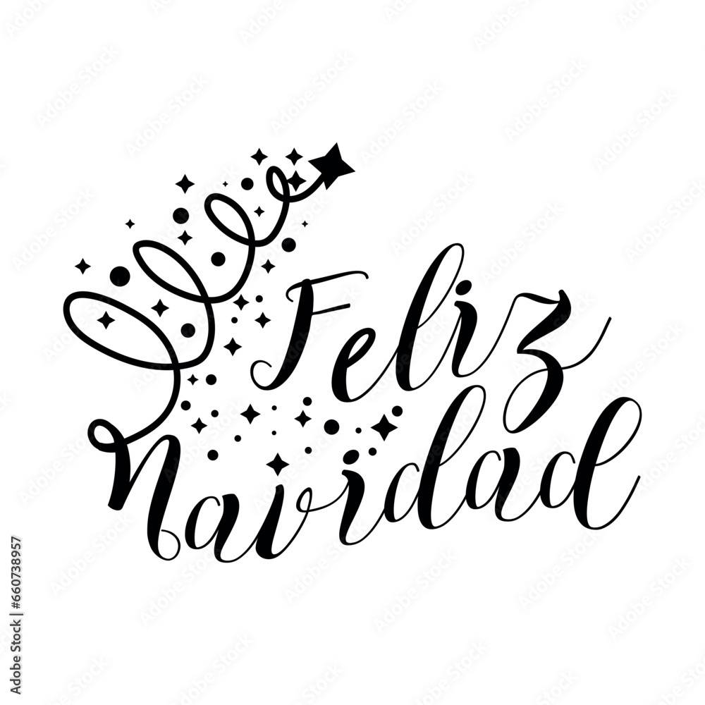 Text FELIZ NAVIDAD (Spanish for Merry Christmas) on white background Text FELIZ NAVIDAD (Spanish for Merry Christmas) on white background