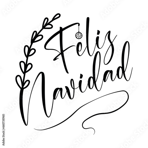 Text FELIZ NAVIDAD (Spanish...