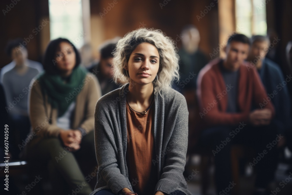 Anonymous club of a group of people in rehab. Portrait with selective focus and copy space Anonymous club of a group of people in rehab. Portrait with selective focus and copy space
