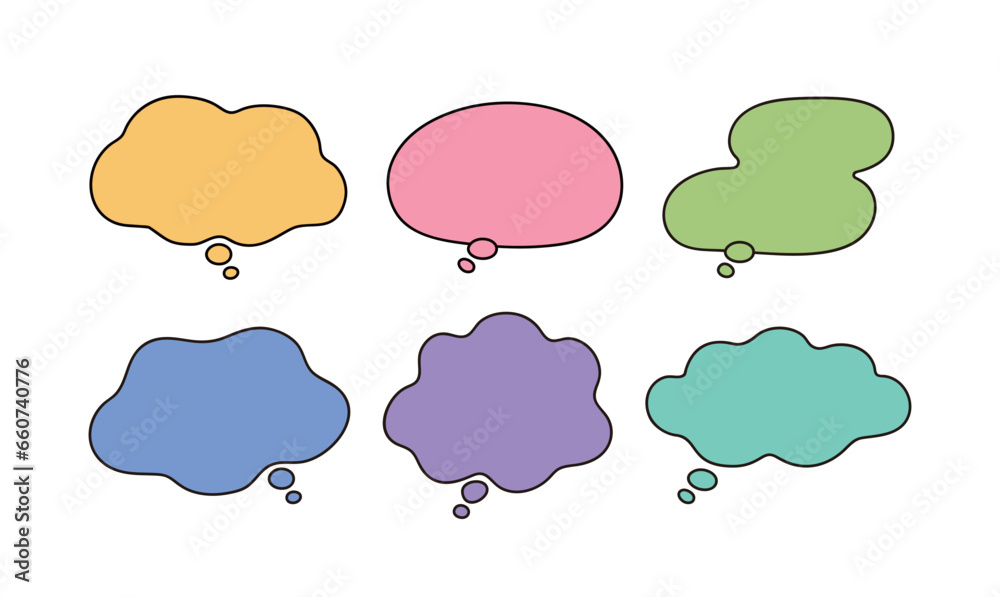 Set of hand drawn doodle style speech bubble, chat, idea, talk, speak, communication, story and message illustrations. Set of hand drawn doodle style speech bubble, chat, idea, talk, speak, communication, story and message illustrations.