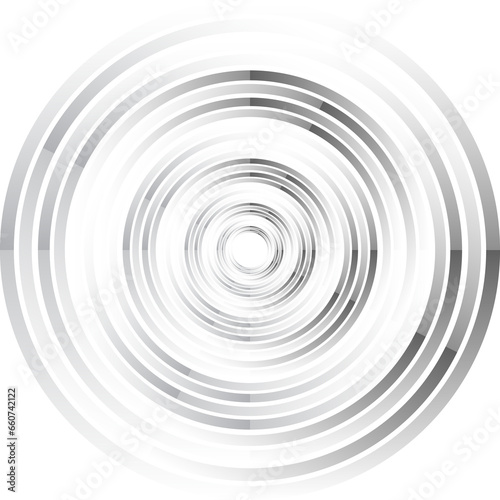 Circular swirl lines