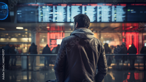 Airport Anticipation: Passengers Awaiting Their Flight