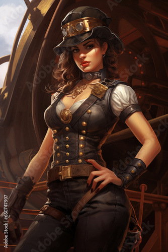 Guardian of the Gears: Mysterious Voyager in a Steampunk Odyssey