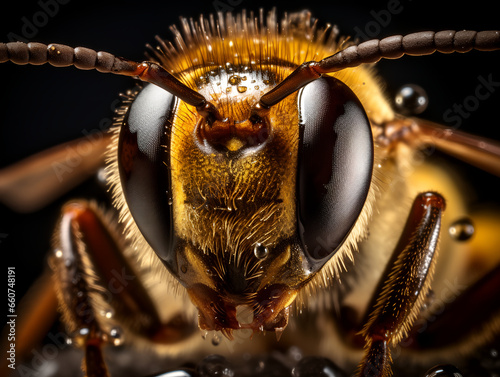 extreme close up of a bee © krit
