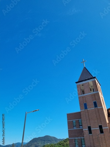 church in the mountains photo