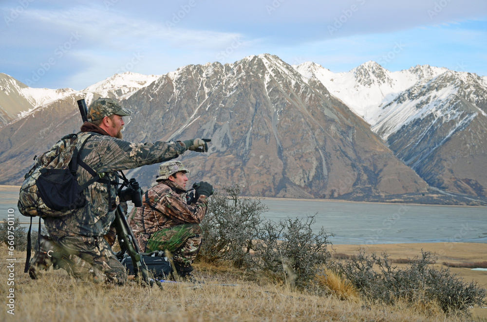 Hunters on the lookout Hunters on the lookout