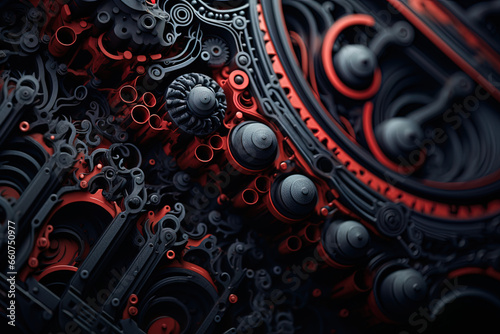 engine close up, generative ai