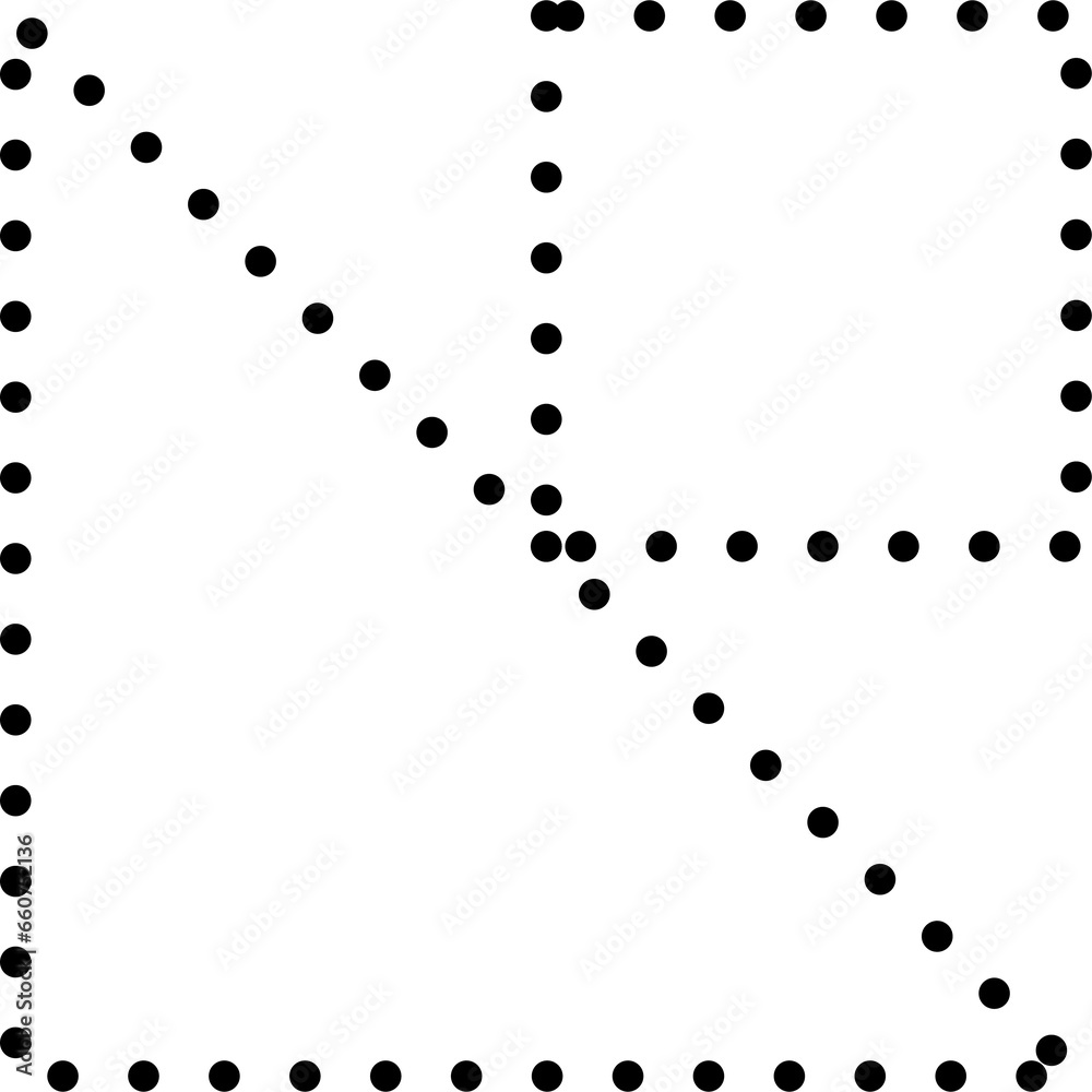 Square dot line shapes. Design elements Square dot line shapes. Design elements
