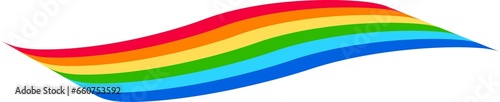rainbow ribbon isolated shape