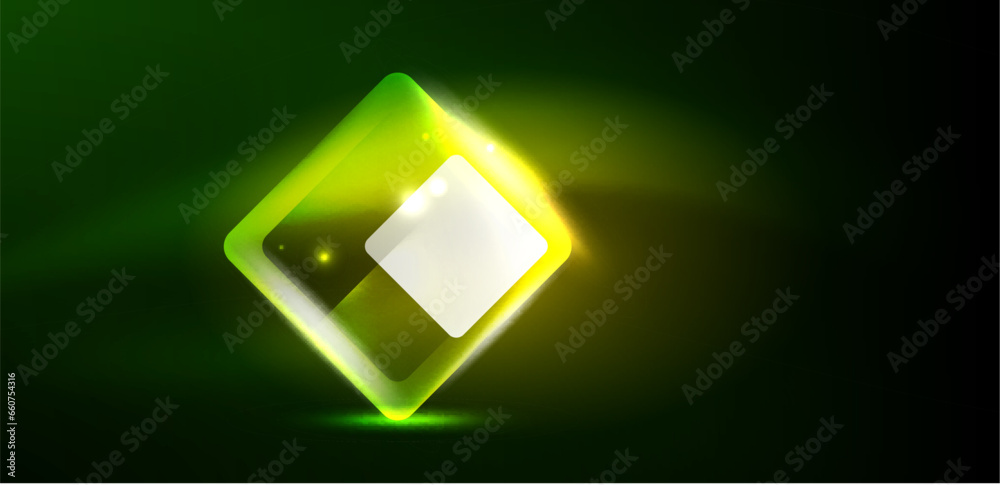 Neon glowing techno lines and arrows, hi-tech futuristic abstract background template Neon glowing techno lines and arrows, hi-tech futuristic abstract background template