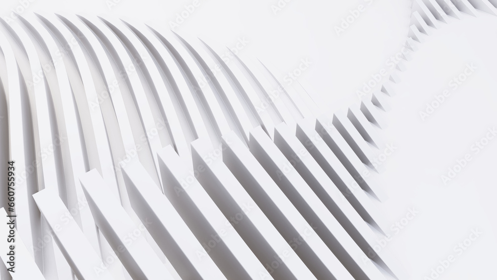 custom made wallpaper toronto digitalAbstract Curved Shapes. White Circular Background.