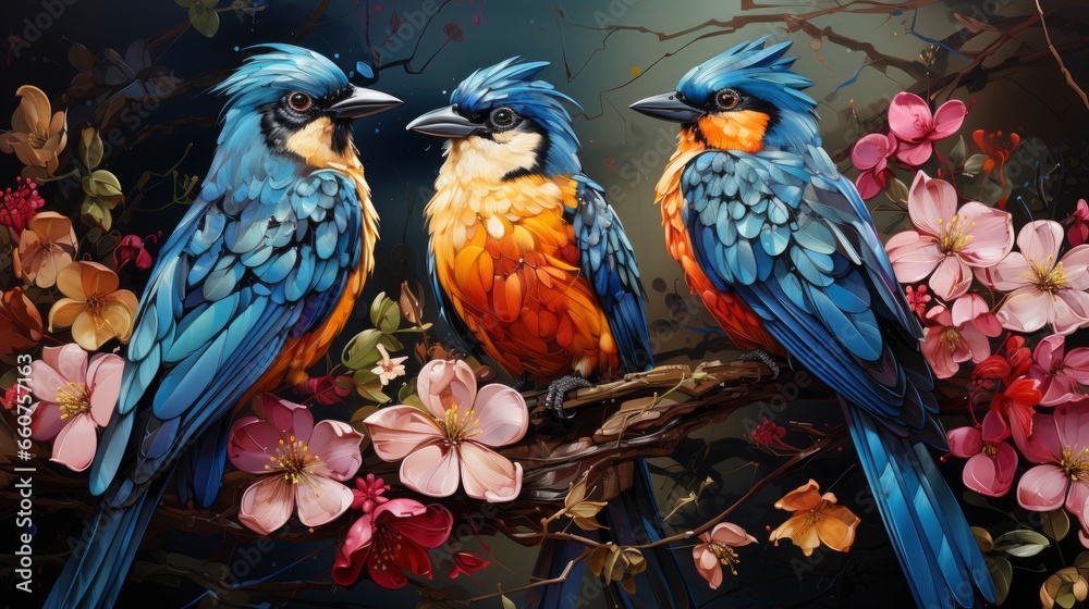 Obraz premium Acrylic painting with translucent glazes gloss , HD, Background Wallpaper, Desktop Wallpaper