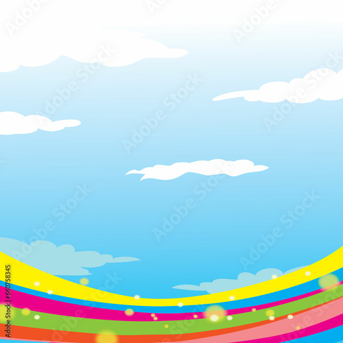 sky clod green forest wallpaper blue photo tree