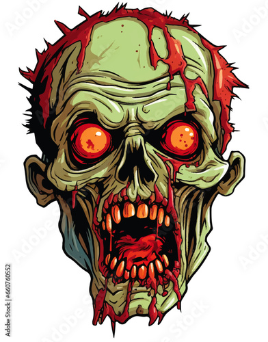 Zombie Skull for Halloween