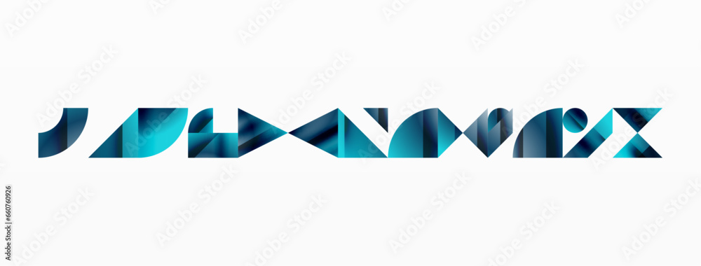 Obraz premium Assorted geometric shapes unite in a minimalistic abstract backdrop, offering a versatile canvas for contemporary design for digital designs, presentations, website banners, social media posts