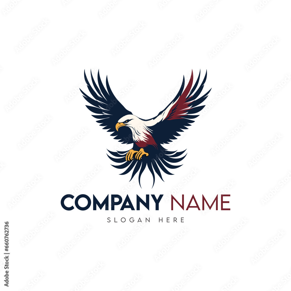 Fototapeta premium Eagle logo design template