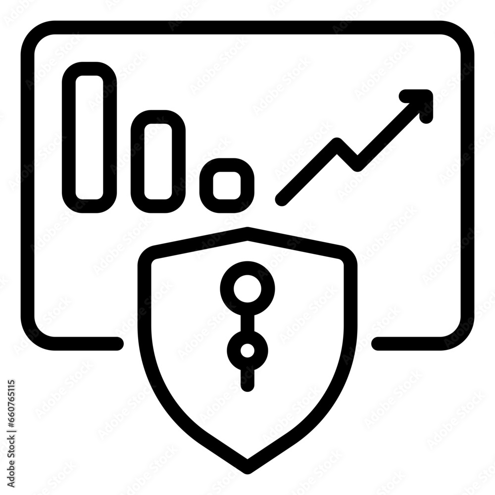 Protection icon, line icon style Protection icon, line icon style