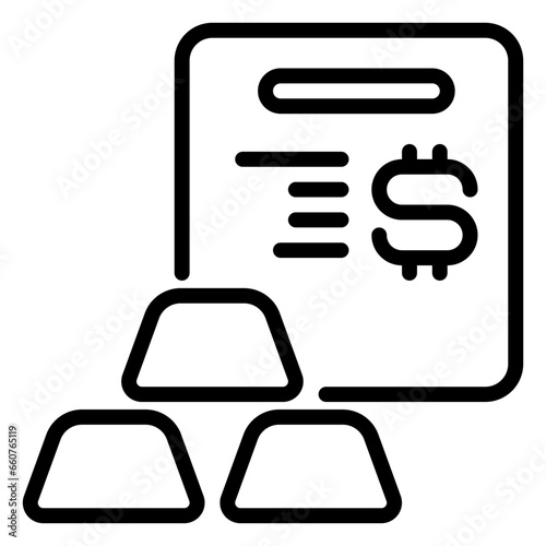 Wealth icon, line icon style