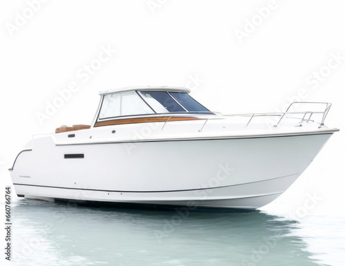 Boat on White Background - Nautical Adventure and Freedom