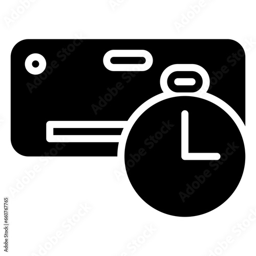 Retirement icon, glyph icon style