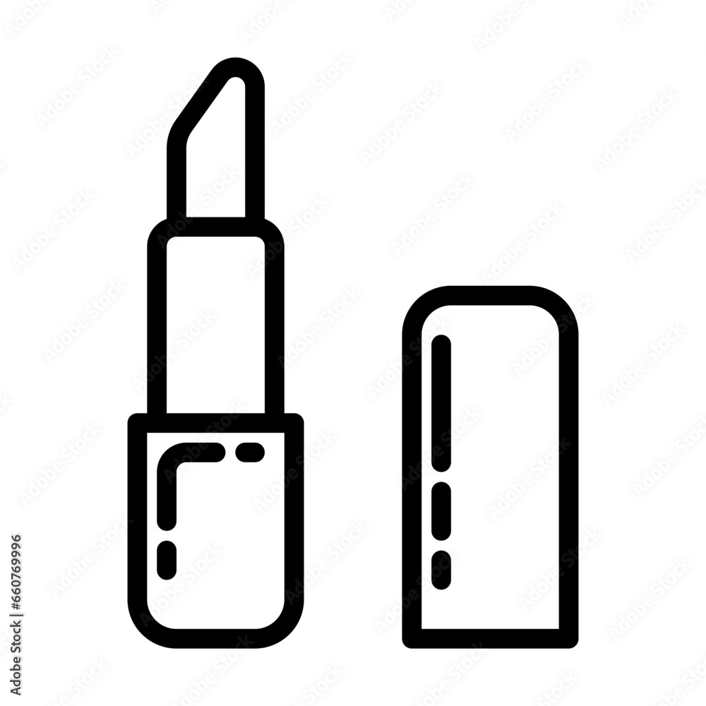Lipstick icon, line icon style
