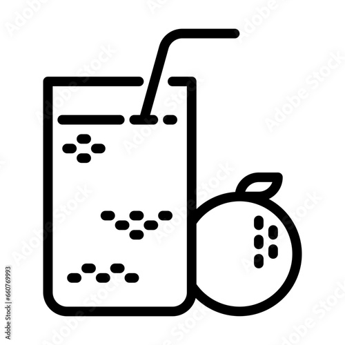 Juice icon, line icon style