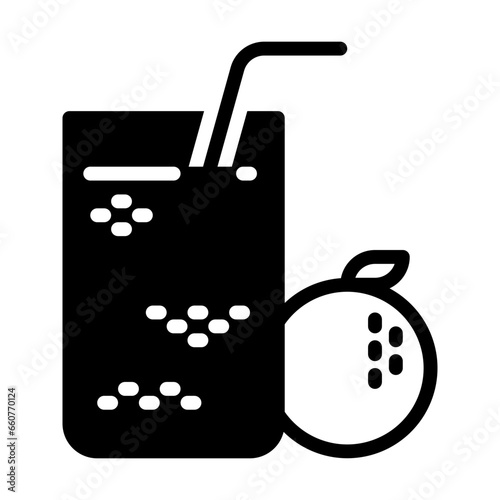 Juice icon, glyph icon style