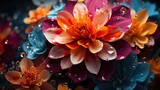 Floral Kaleidoscope Colorful Symmetry Blossom,Desktop Wallpaper Backgrounds, Background Hd For Designer