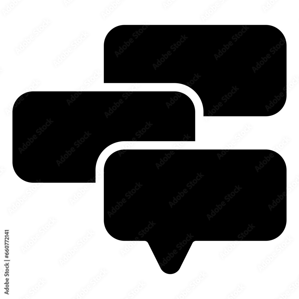 Chatting icon, glyph icon style Chatting icon, glyph icon style