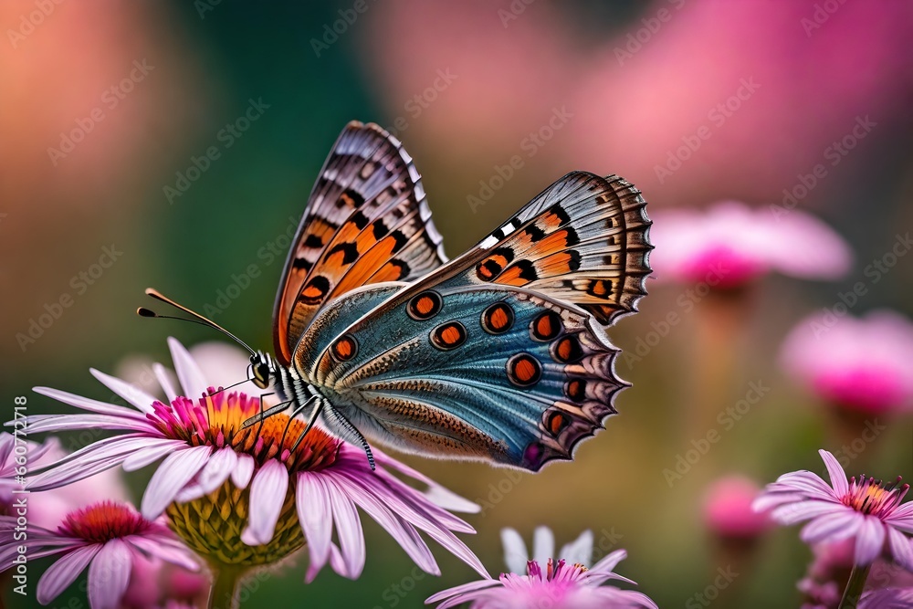 Obraz premium butterfly on flower