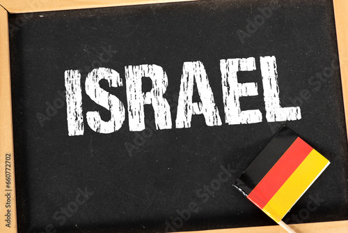 Flagge von Deutschland und Israel photo