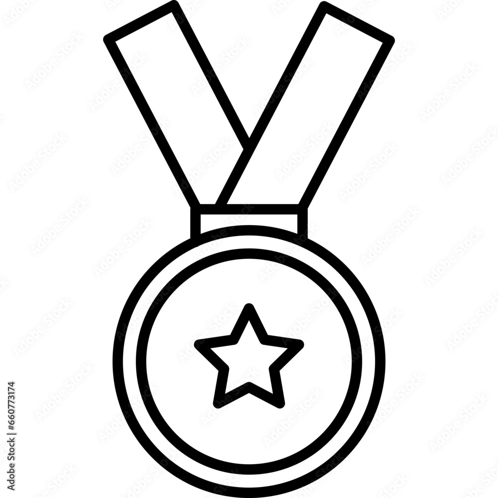 Medal Line Icon Medal Line Icon