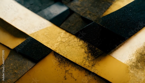 abstract plastic texture black gold reflex octane render 