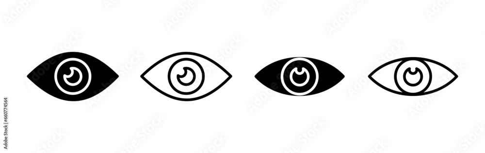 Eye icon. Look and Vision icon. Eye vector icon Eye icon. Look and Vision icon. Eye vector icon
