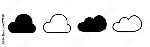Cloud icon vector. cloud data. cloud services