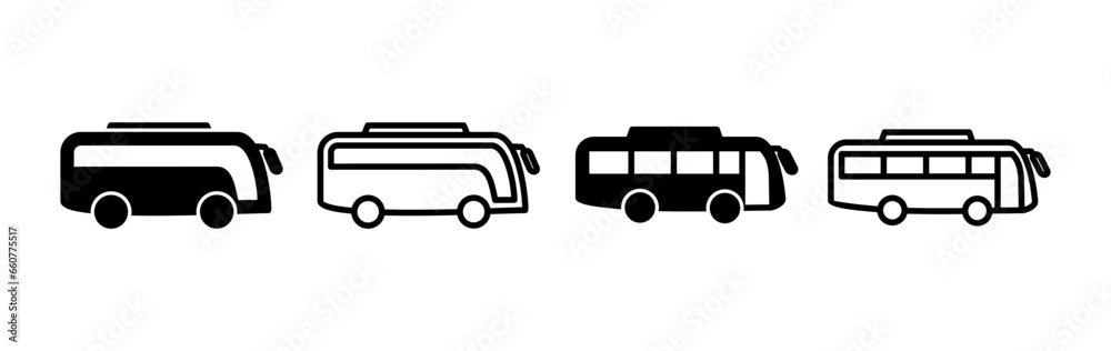 Bus icon vector. bus vector icon Bus icon vector. bus vector icon