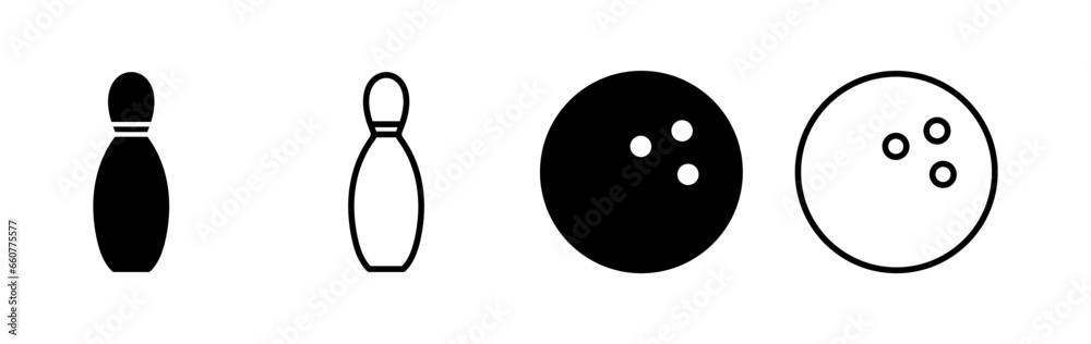 Bowling icon vector. Bowling ball and pin icon. Bowling pins with ball icon. Bowling icon vector. Bowling ball and pin icon. Bowling pins with ball icon.