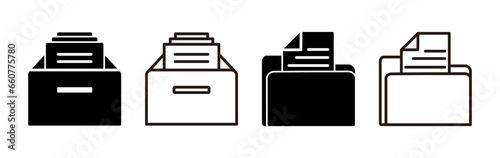 Wallpaper Mural Archive icon vector. archive storage icon vector. folders icon. Torontodigital.ca