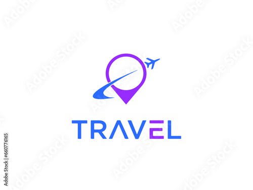 Unique travel tour inspiration vector and template	 logo