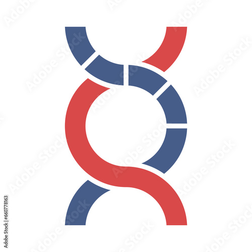 Dna vector design icon .eps
